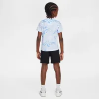 Nike Sportswear Little дитячі On the Move Printed Tee and French Terry шорти комплект колір чорний