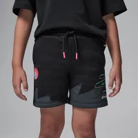 Nike Jordan MJ Moto Little дитячі Fleece шорти колір чорний