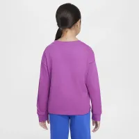 Nike Sportswear Essential Big детские (Girls') Long-Sleeve футболка цвет фиолетовый