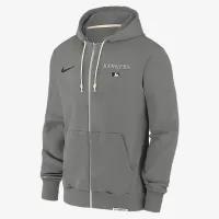 Texas Rangers Authentic Collection Travel мужские Nike Dri-FIT MLB Full-Zip Толстовка с капюшоном цвет серый