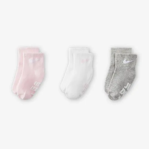 Nike Verbiage Gripper шкарпетки (3 пар) Baby шкарпетки Pink