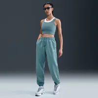 Nike Sportswear Phoenix Fleece женская С высокой Талией оверсайз Sweatpants синий