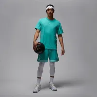 Nike Jordan Sport мужские Dri-FIT Short-Sleeve Top цвет зеленый