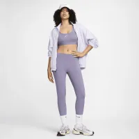 Nike One женская С высокой Талией Crop лосины цвет фиолетовый