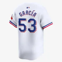 Adolis García Texas Rangers мужские Nike Dri-FIT ADV MLB Limited Jersey цвет белый