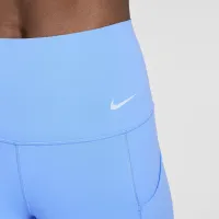 Nike Universa жіноча Medium-Support З високою талією 7/8 лосіни з кишенямиблакитний