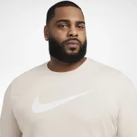 Nike Sportswear чоловічі Long-Sleeve футболка колір коричневий