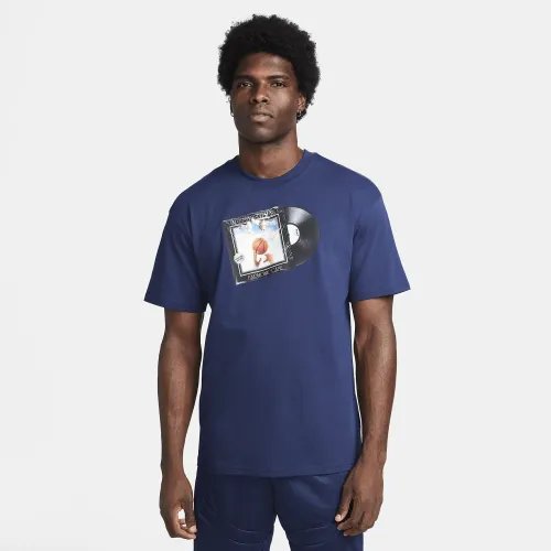 Nike мужские Max90 баскетбольные футболка синий