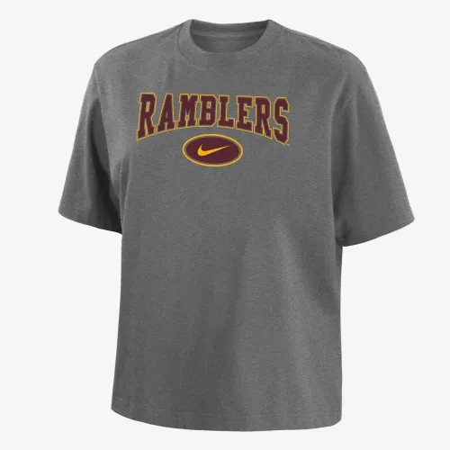 Loyola Chicago женская Nike College Boxy футболка цвет серый