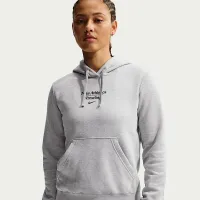 Nike женская Wrestling Pullover Толстовка с капюшоном цвет серый