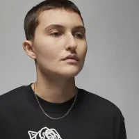 Nike Jordan Flight жіноча Graphic футболка колір чорний
