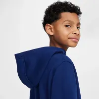 Nike Erling Haaland Club Fleece Big детские Толстовка с капюшоном синий