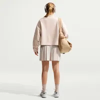 Nike 24.7 ImpossiblySoft женская Dri-FIT оверсайз Crew-Neck Full-Zip Top цвет коричневый