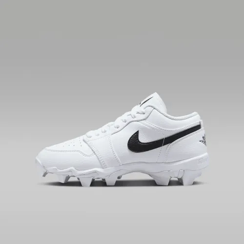 Nike Jordan 1 Low Little/Big дитячі Cleats колір білий