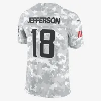 Justin Jefferson Minnesota Vikings Salute to Service чоловічі Nike Dri-FIT NFL Limited Jersey колір білий