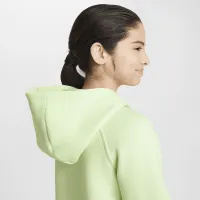 Nike Sportswear Tech Fleece Big детские (Girls') Full-Zip Толстовка с капюшоном цвет зеленый