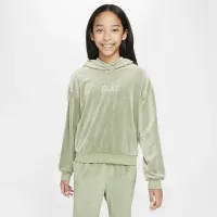 Nike Sportswear Girls' Pullover Толстовка с капюшоном цвет зеленый