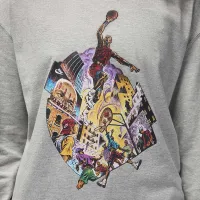 Nike Jordan жіноча оверсайз Long-Sleeve футболка колір сірий