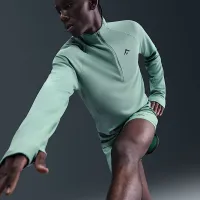 Nike Trail мужские Dri-FIT 1/2-Zip Mid Layer Top цвет зеленый