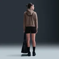 Nike Dri-FIT One жіноча Full-Zip French Terry Толстовка з капюшоном колір коричневий