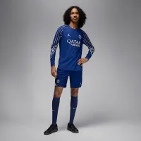 Nike Paris Saint-Germain Strike Fourth мужские Jordan Dri-FIT Soccer Knit шорты синий