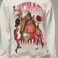 Nike Jordan Flight Fleece чоловічі Graphic Pullover Толстовка з капюшоном колір білий