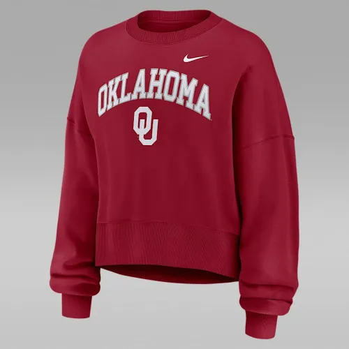 Oklahoma Phoenix Arch женская Nike College Pullover Crew цвет красный