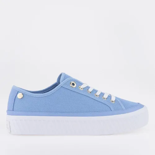 Кроссовки Tommy Hilfiger Platform Vulcanized FW0FW07156-C1Z - Голубые