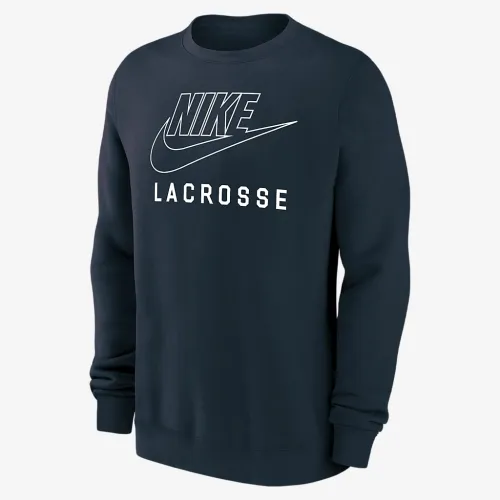 Nike Swoosh Club Fleece чоловічі Lacrosse Pullover Crew-Neck світшот блакитний