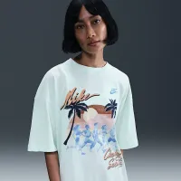 Nike Sportswear Essential жіноча оверсайз футболка колір зелений