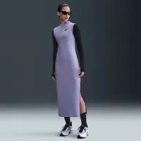 Nike Sportswear Tech Fleece женская Slim Maxi Tank Костюм цвет фиолетовый
