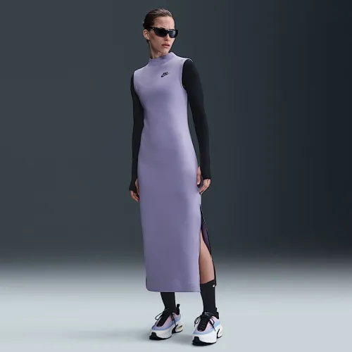 Nike Sportswear Tech Fleece женская Slim Maxi Tank Костюм цвет фиолетовый