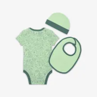 Nike Adventure Doodle Baby 3-Piece Bodysuit Box набор цвет зеленый