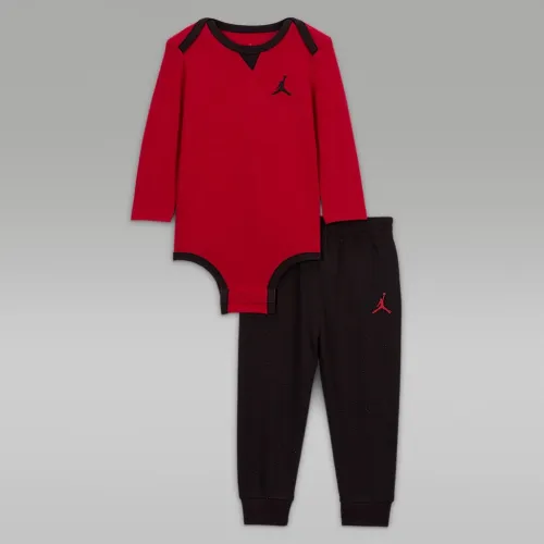 Nike Jordan Baby 2-Piece Rib Nep Bodysuit цвет черный