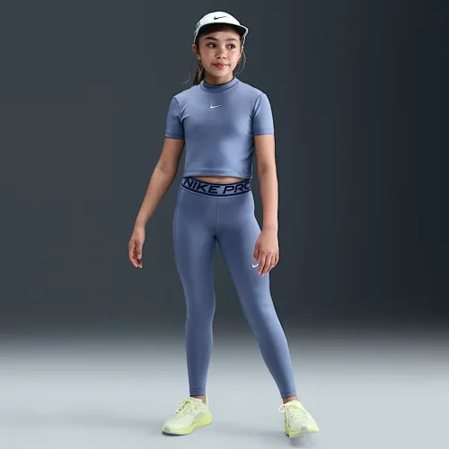 Nike Pro Girls' Mid-Rise лосины синий