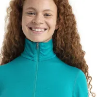 Кофта/футболка Icebreaker Merino 200 Oasis Long Sleeve Half Zip Thermal 1043808611 - зелена