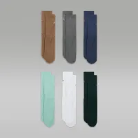 Nike Jordan Everyday Essentials Big детские Crew носки (6 пары) цвет зеленый