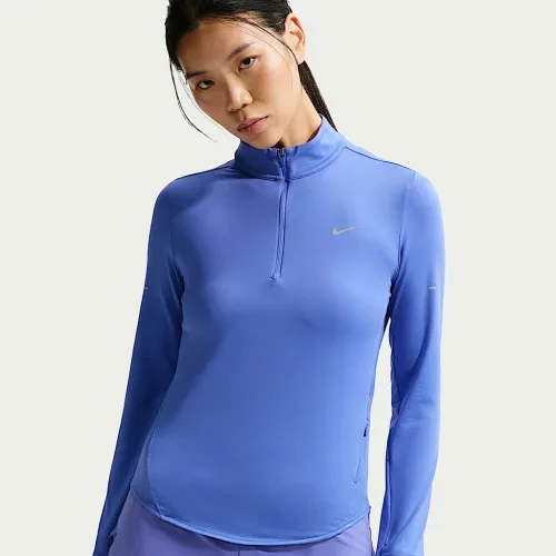 Nike Swift жіноча Dri-FIT UV 1/4-Zip Running Top блакитний