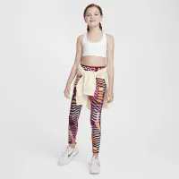 Nike One Big дитячі (Girls') Long-Line Sports Bra колір білий