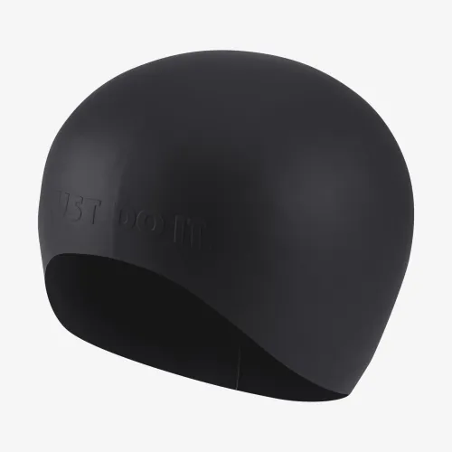Nike Solid Long Hair Силіконовий тренувальні Cap колір чорний