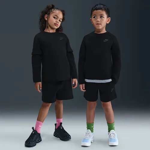 Nike Tech Fleece Little дитячі 2-Piece шорти комплект колір чорний