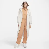Nike Sportswear Phoenix Fleece жіноча оверсайз Long Full-Zip Толстовка з капюшоном колір коричневий