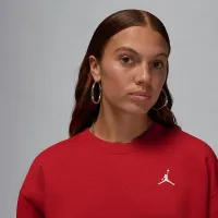 Nike Jordan Brooklyn Fleece женская Crew-Neck свитшот цвет красный