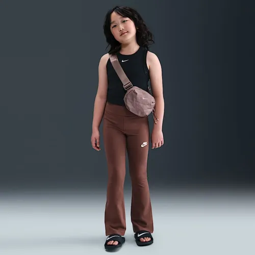 Nike Sportswear Classic Girls' З високою талією Flaколір червоний лосіни колір коричневий