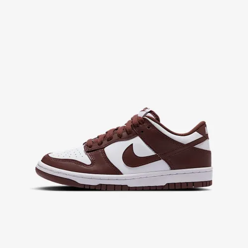 Nike Dunk Low Big детские Кроссовки цвет белый