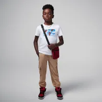 Nike Jordan Little детские In Flight футболка цвет белый