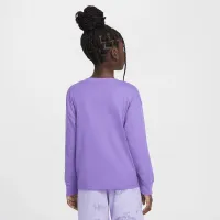 Nike Sportswear Big дитячі (Girls') Long-Sleeve футболка колір фіолетовий