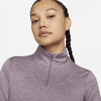 Nike Swift Element жіноча UV Protection 1/4-Zip Running Top колір фіолетовий