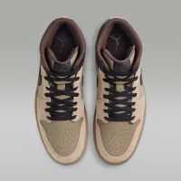 Nike Air Jordan 1 Mid чоловічі Кросівки колір коричневий