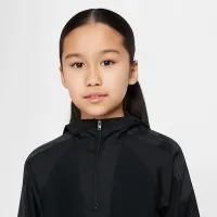 Nike Academy Big дитячі 1/2-Zip Hooded Soccer Track Куртка колір чорний